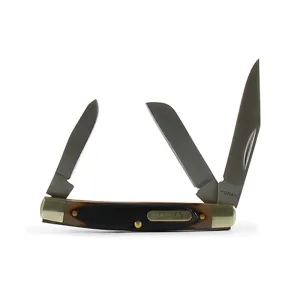 A710010802 Ariat Folding Large Knife 3 3/8'' Stockman Brown