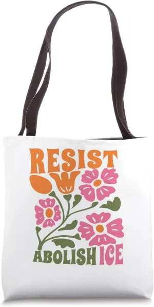 Abolish ICE Subtle Protest Resist Support Immigrants Refugee Tote Bag