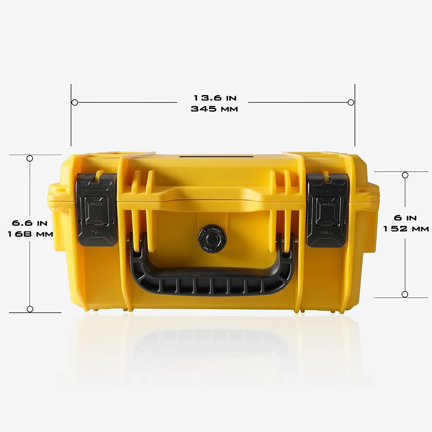 AC03 Knife Case for 24 Folding Knives-IPX7 Waterproof Heavy Duty Pocket Knife Storage Hard Case Box Storage Organizer,Folding Knife Collection Protective Box(Yellow)
