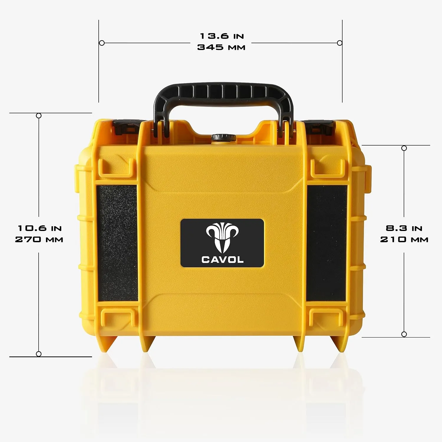 AC03 Knife Case for 24 Folding Knives-IPX7 Waterproof Heavy Duty Pocket Knife Storage Hard Case Box Storage Organizer,Folding Knife Collection Protective Box(Yellow)
