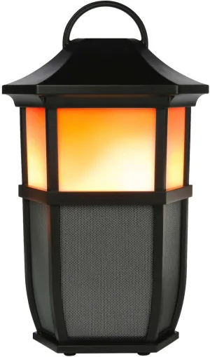 Acoustic Research Portable Outdoor Wireless Speaker with Led Flickering Flame Light