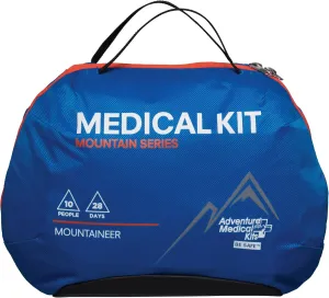 Adventure Medical Kits Mountain Series Medical Kit - Mountaineer - Emergency Medical First Aid Kit - For 28 People for 10 Days - Comes with QuikClot Gauze, Tourniquet, Guide Book & More - 218 Pieces