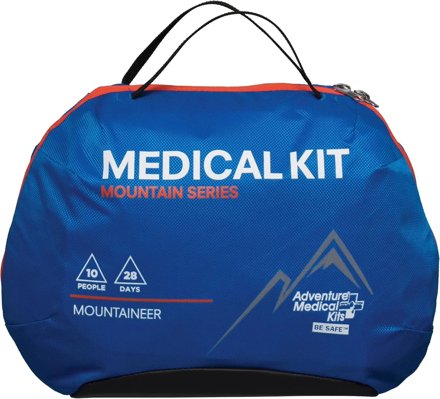 Adventure Medical Kits Mountain Series Medical Kit - Mountaineer - Emergency Medical First Aid Kit - For 28 People for 10 Days - Comes with QuikClot Gauze, Tourniquet, Guide Book & More - 218 Pieces