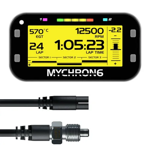 AIM Mychron 6 1T with M10 Water Temperature Sensor