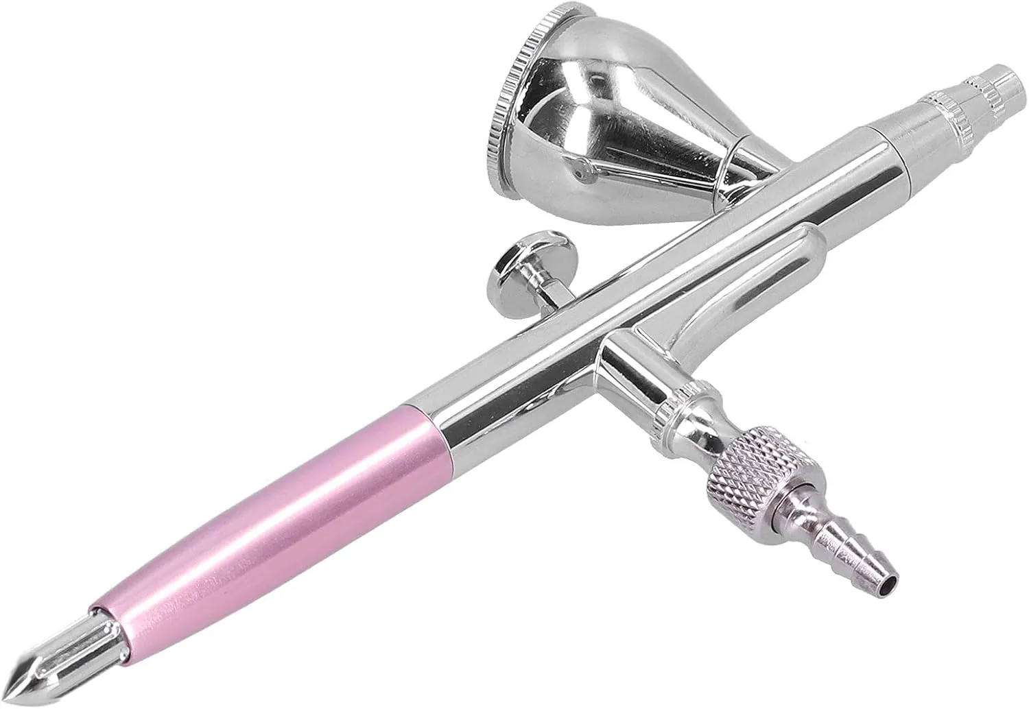 Airbrush Kit, Airbrush Paint Kit G1/8 Air Brush Spray Air Brush with 7CC Capacity Airbrush Sets for Model Printing Home Decoration (Pink)
