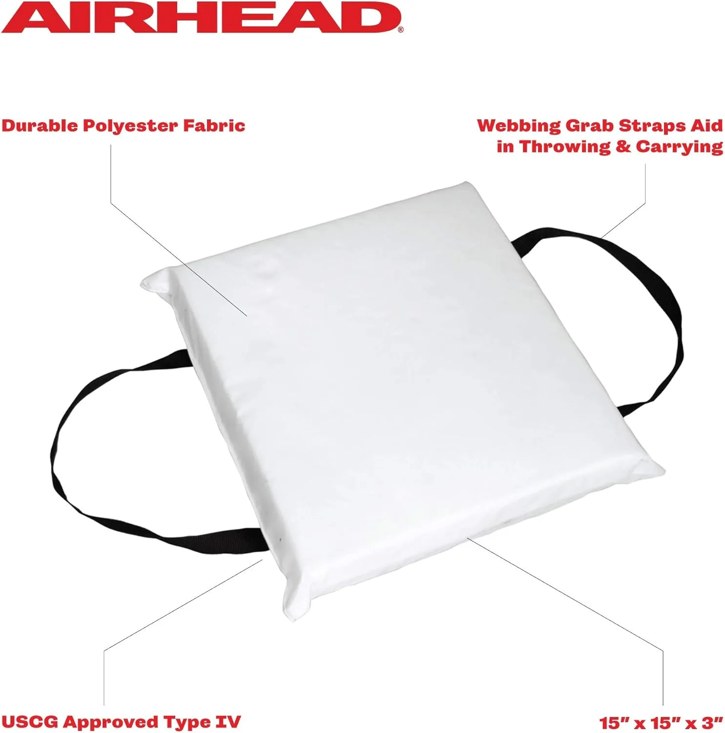 Airhead Type IV Throwable Cushion, White