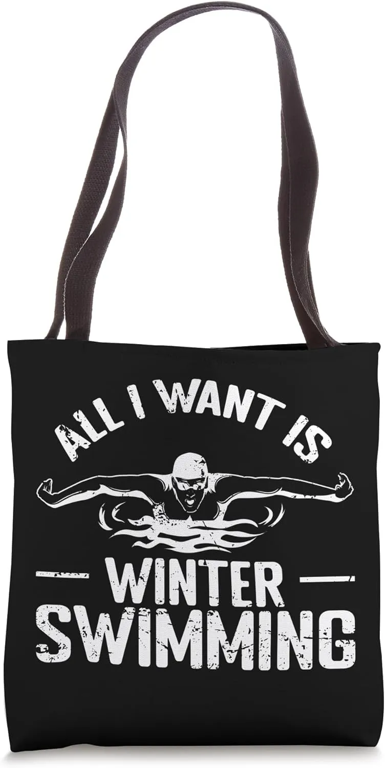 All I want is Winter Swimming Tote Bag
