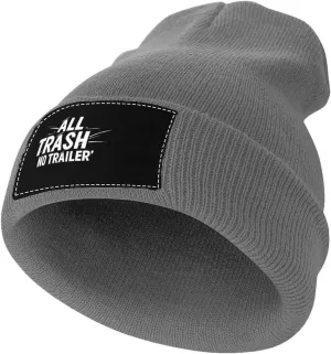 All Trash No Trailer Casual Beanie Skull Cap Warm Soft Ski Knit Hat Unisex Winter Outdoor