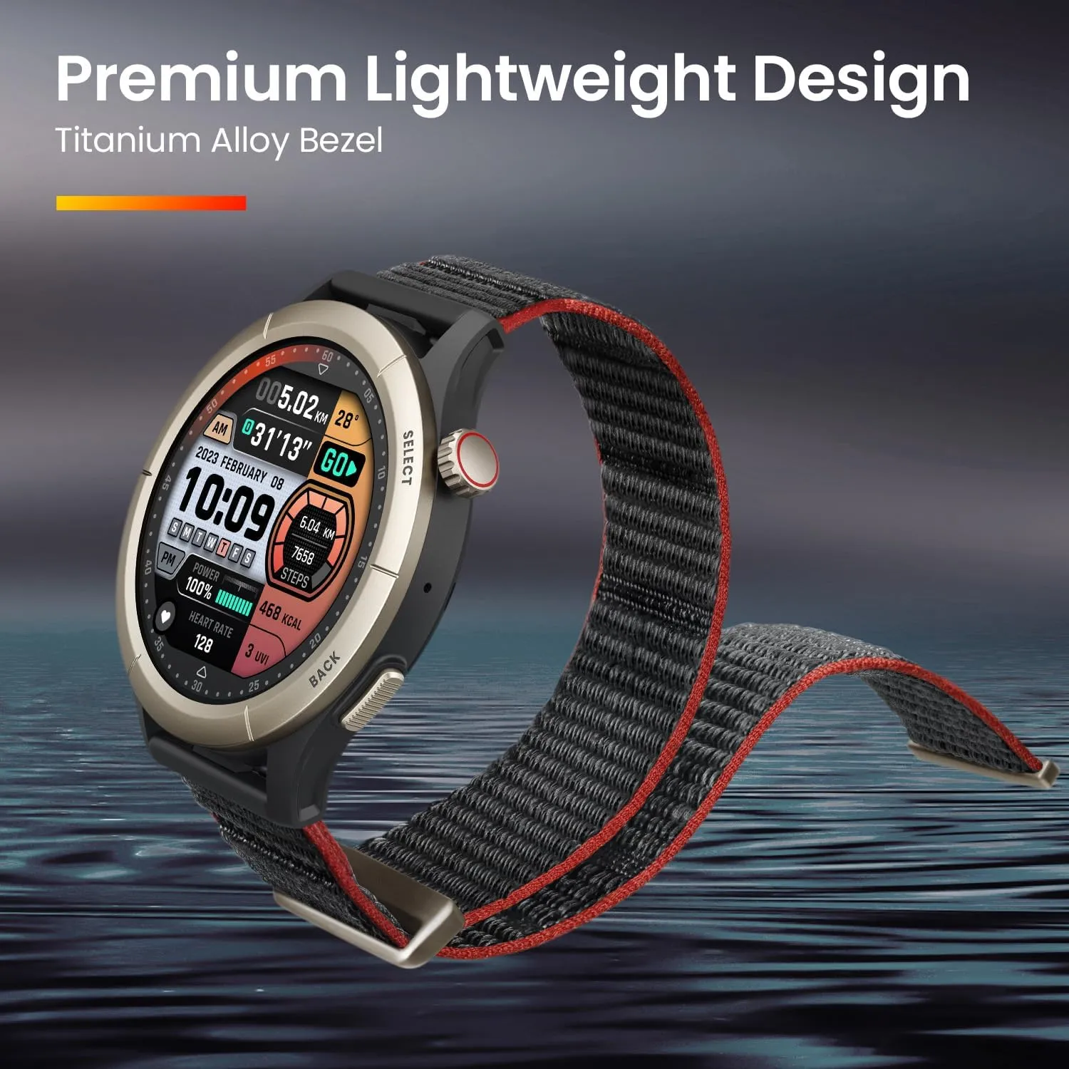 Amazfit Cheetah Pro 47mm Running Sports Smart Watch with Dual-Band GPS, Route navigation, Offline Maps, Training Template, 1.45'' AMOLED Display, 14-Day Battery, Activity Trackers and Smartwatches
