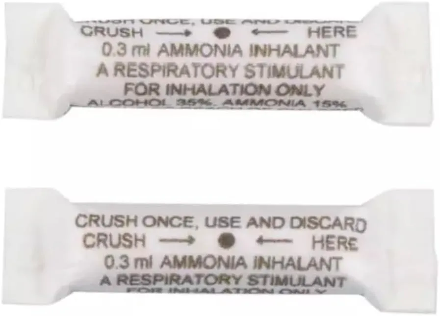 Ammonia Inhalants, 20 Pack (Ampoules), Made in The USA.