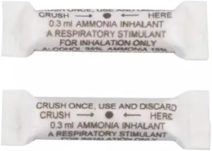Ammonia Inhalants, 20 Pack (Ampoules), Made in The USA.