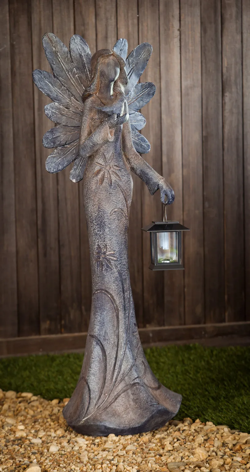Angel Statue with Solar Lantern,84g477