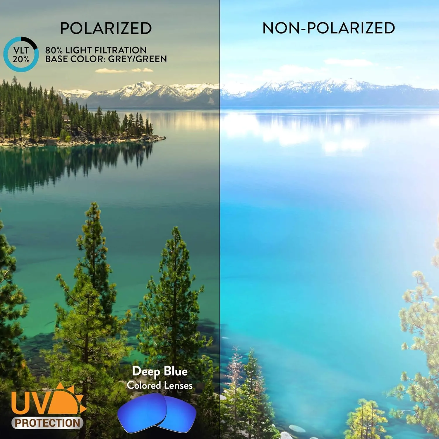 Apex Lenses Replacement Lenses for Vuarnet Ice Regular VL1709 Sunglasses
