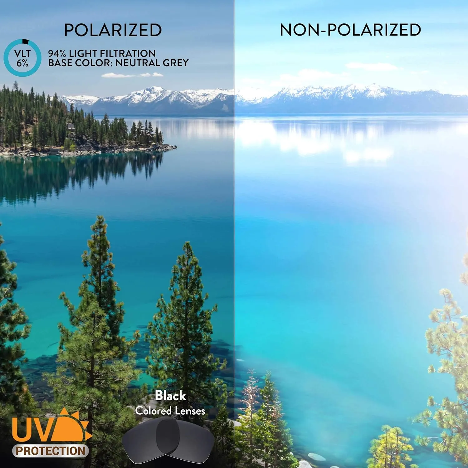 Apex Lenses Replacement Lenses for Vuarnet Ice Regular VL1709 Sunglasses