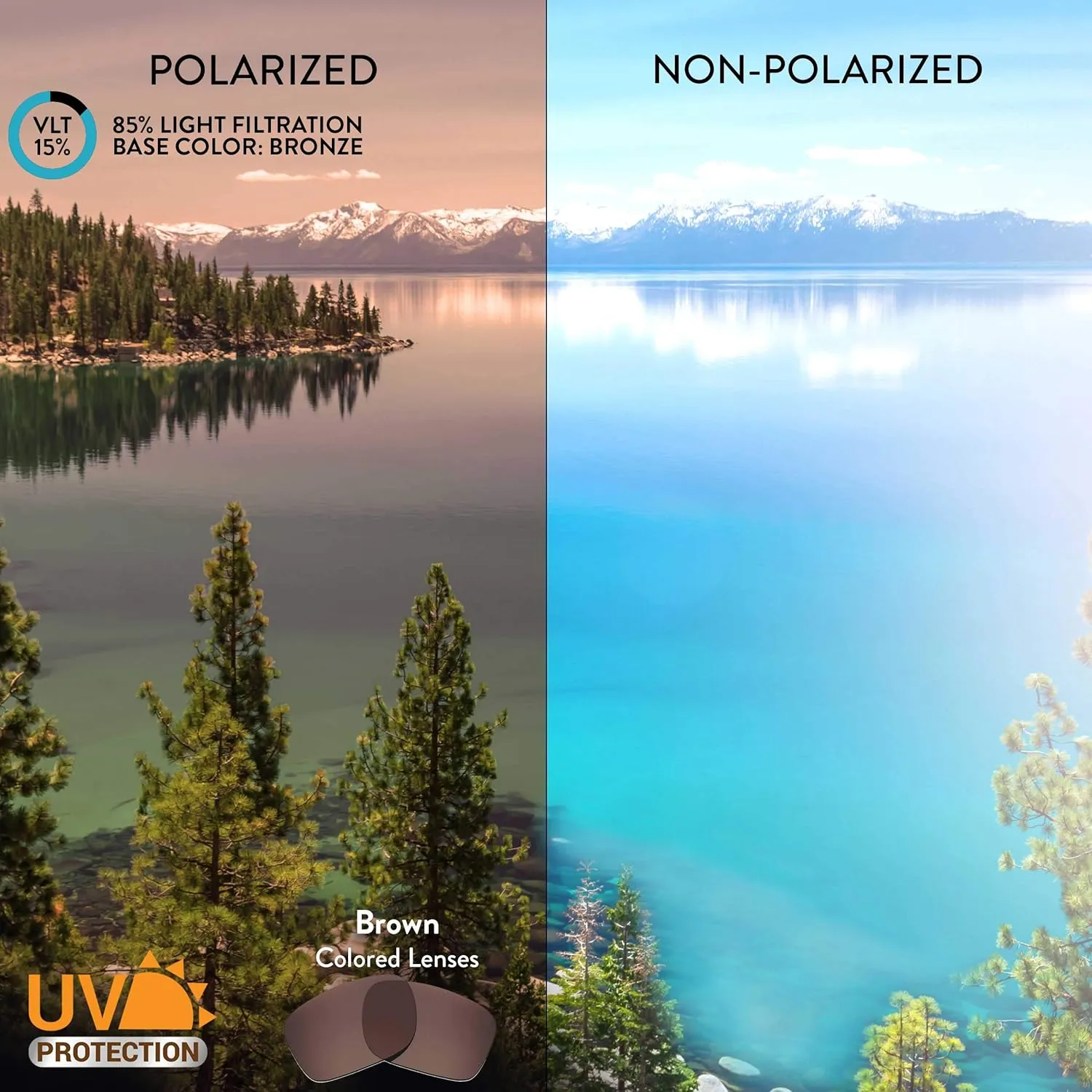 Apex Lenses Replacement Lenses for Vuarnet Ice Regular VL1709 Sunglasses