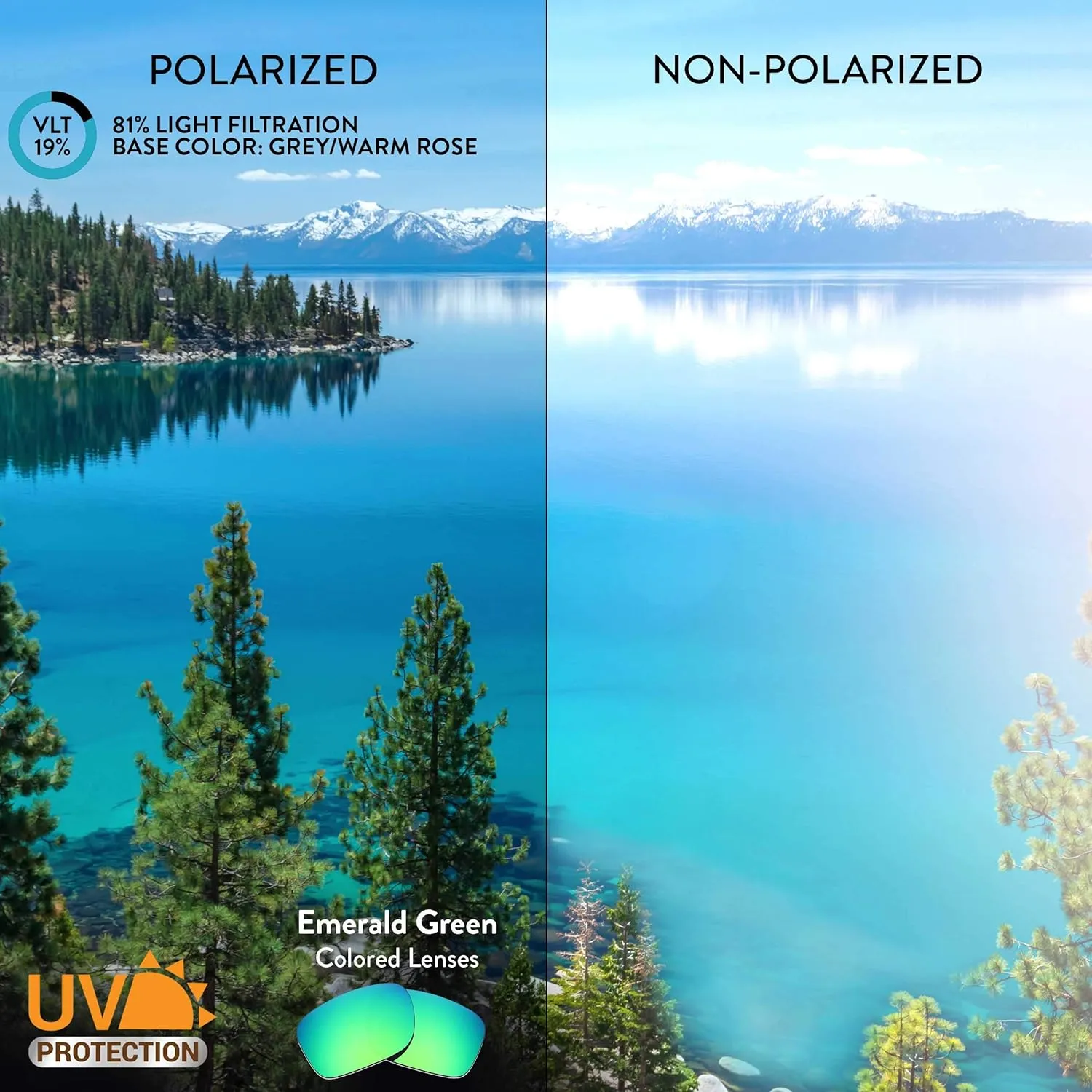 Apex Lenses Replacement Lenses for Vuarnet Ice Round VL1709 Sunglasses