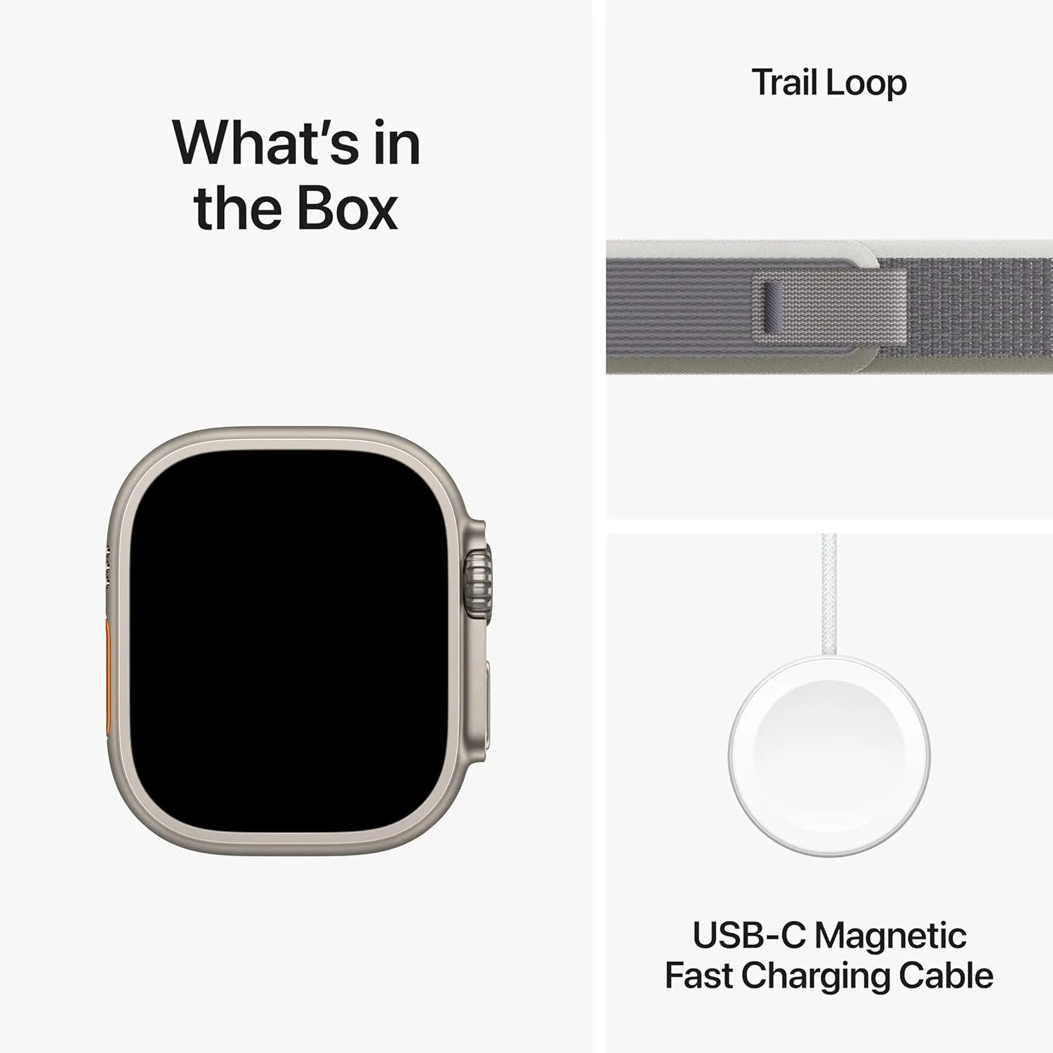 Apple Watch Ultra 2 [GPS   Cellular 49mm] Smartwatch with Rugged Titanium Case & Green/Grey Trail Loop M/L (Renewed)