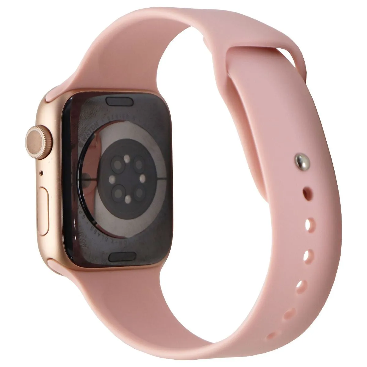 Apple Watch Series 6 (GPS Only) - 44mm Gold Aluminum / Pink Sport Band (A2292)