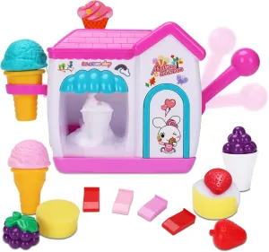 AugToy Bath Toys for Toddlers 3-5 Years, Ice Cream Foam Maker Bath Toys for Kids Ages 4-8, Bubble Pretend Cake Play Set Bathtub Toys Age 3 4 5 Year Old Girls Boys Holiday Birthday Gifts Idea