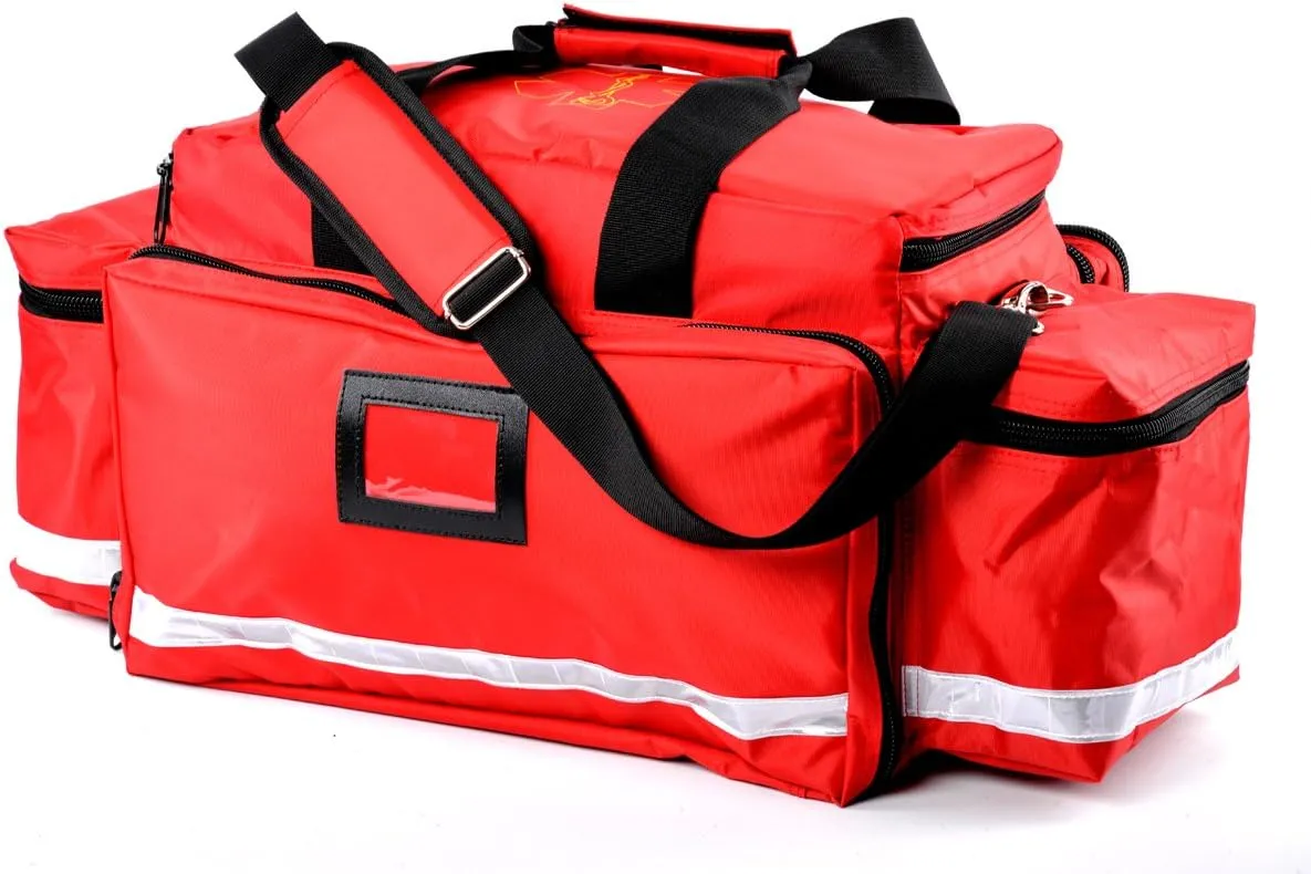 Aurelius Large Capacity First Aid Responder Bag Empty EMT Trauma Bag,Emergency Supplies Not Included (Longer Plus)