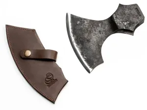 AX5_Head – Hand-Forged Axe Head with Leather Sheath