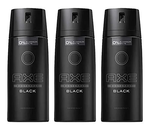 Axe Deodorant Body Spray Black Mens Fragrance 150ml/5.07oz (3-Pack)
