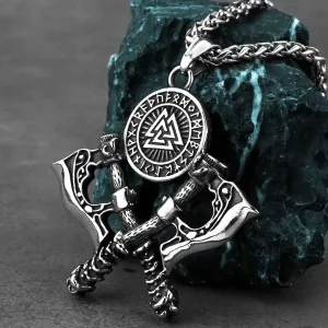 Axe Men's Act now for savings - Axe Pendant Stainless Double Necklace Steel Design Best choice