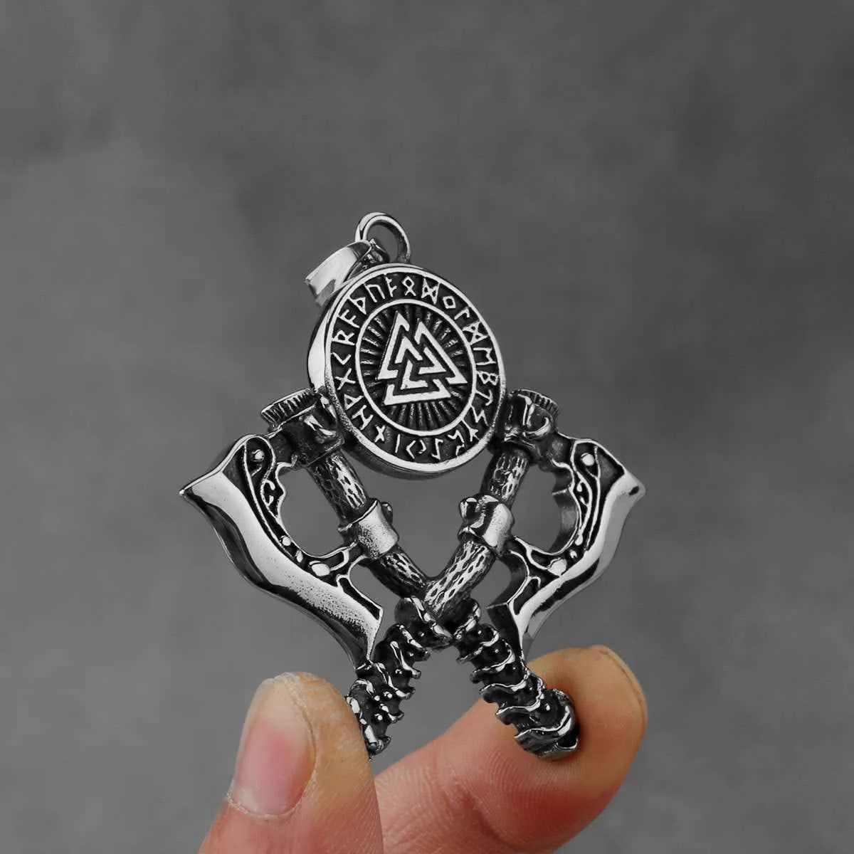 Axe Men's Act now for savings - Axe Pendant Stainless Double Necklace Steel Design Best choice