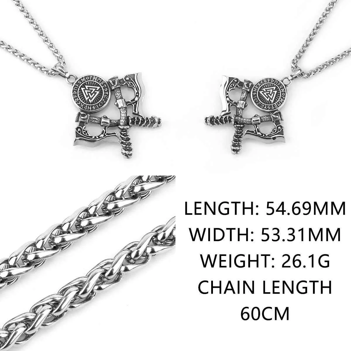 Axe Men's Act now for savings - Axe Pendant Stainless Double Necklace Steel Design Best choice