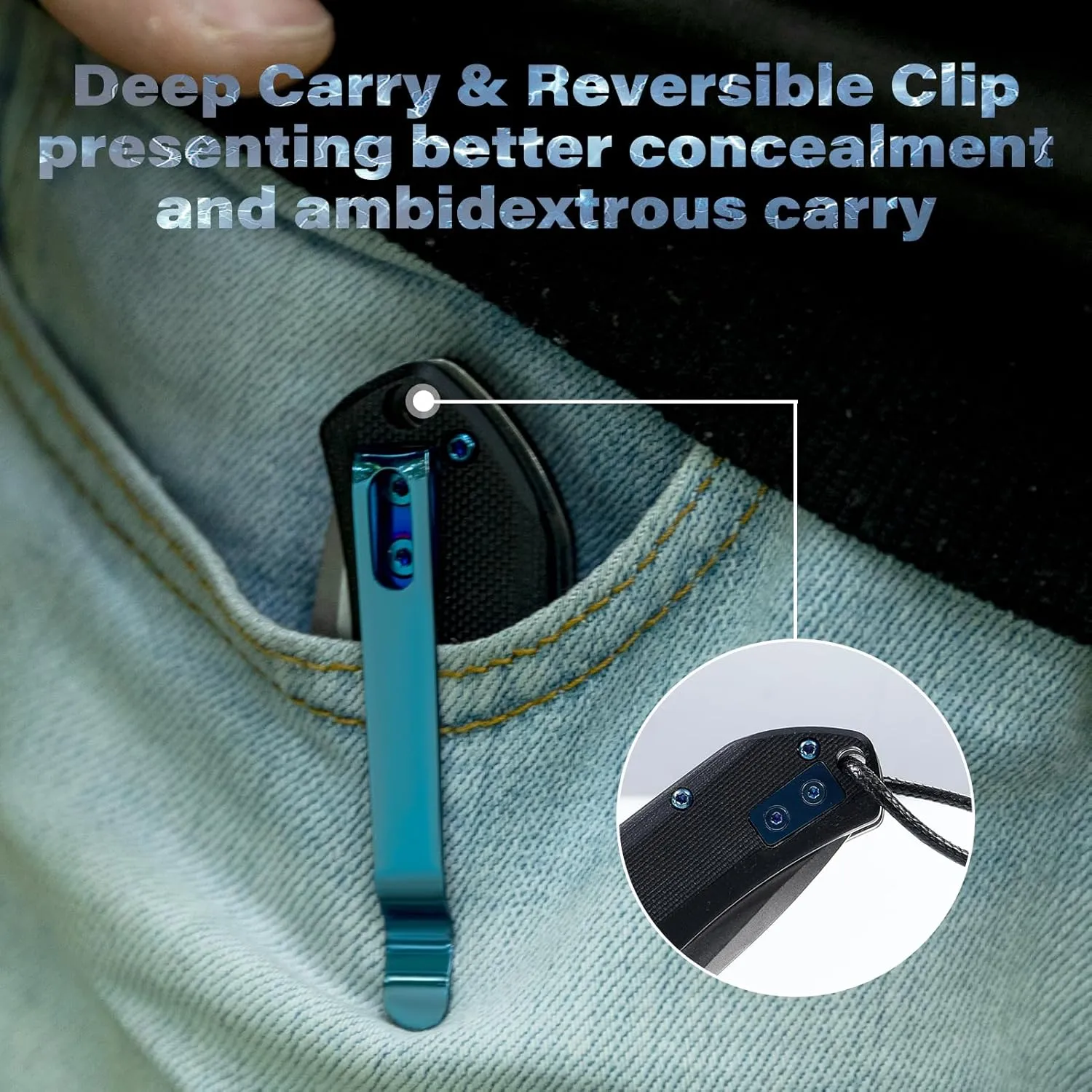 Axis Lock Folding Pocket Knife with Clip, 3.46" D2 Steel Drop Point Blade and G10 Handle, Crossbar Lock Knives for Men Women Camping Hiking Survival Pocketknife