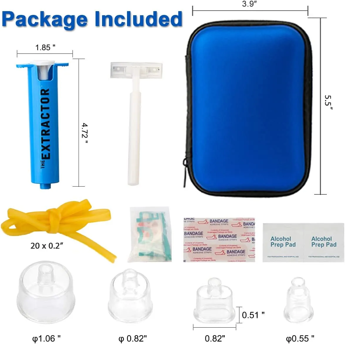 Backpacking Bite Minimalistic Snake Pump, Face Extractor Hiking, Venom Guaranteed security CPR for Kit, Includes Aid Bee Sting Kit, Aid Sting Camping. Emergency Supplies, First Bonus Shield (Blue) and Bite First Suction and