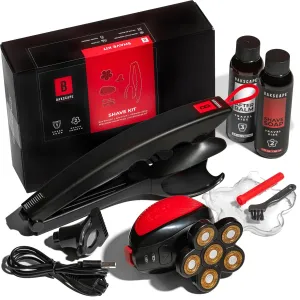 Bakscape Men's Back Shaver Classic Kit 2.0, Electric Body & Back Shaver for Men with Friction Fit Handle & Titanium-Coated Shave Head- Includes 2 Shave heads, Handle, Shave Soap & After Balm