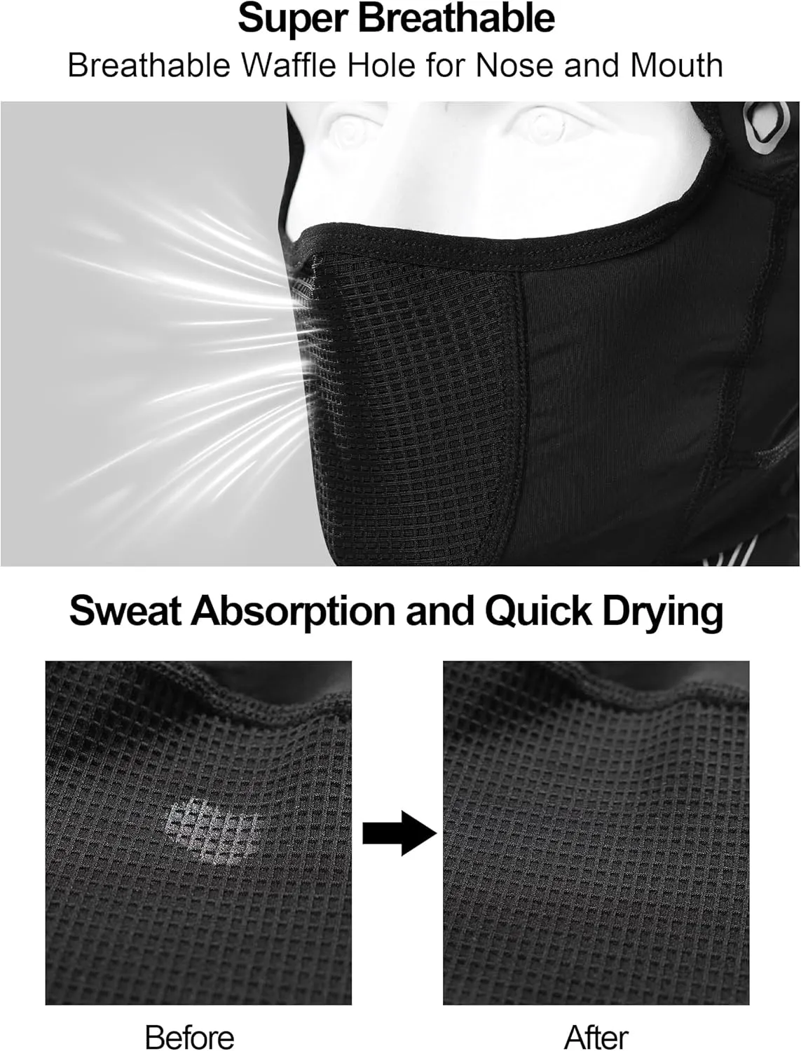 Balaclava Face Mask for Men/Women Motorcycle Cycling Summer Cooling Breathable Headgear Elastic UV Protection Hood Mask