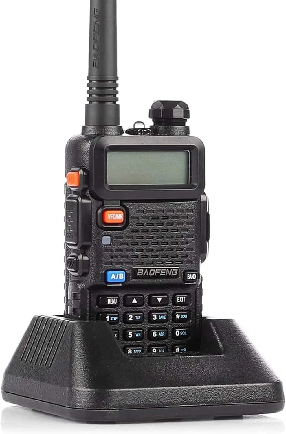 Baofeng UV-5R Dual Band Two Way Radio Handheld Ham Radio Long Range Walkie Talkies Pack of 6 for Hiking Camping Hunting Skiing Trip(Black) with 8W