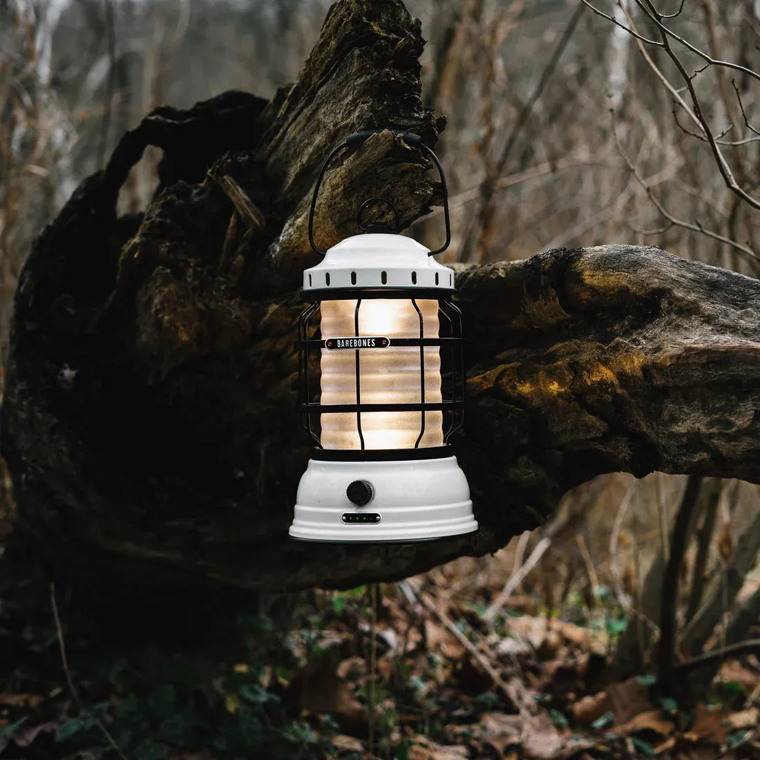 Barebones Forest Lantern Vintage white