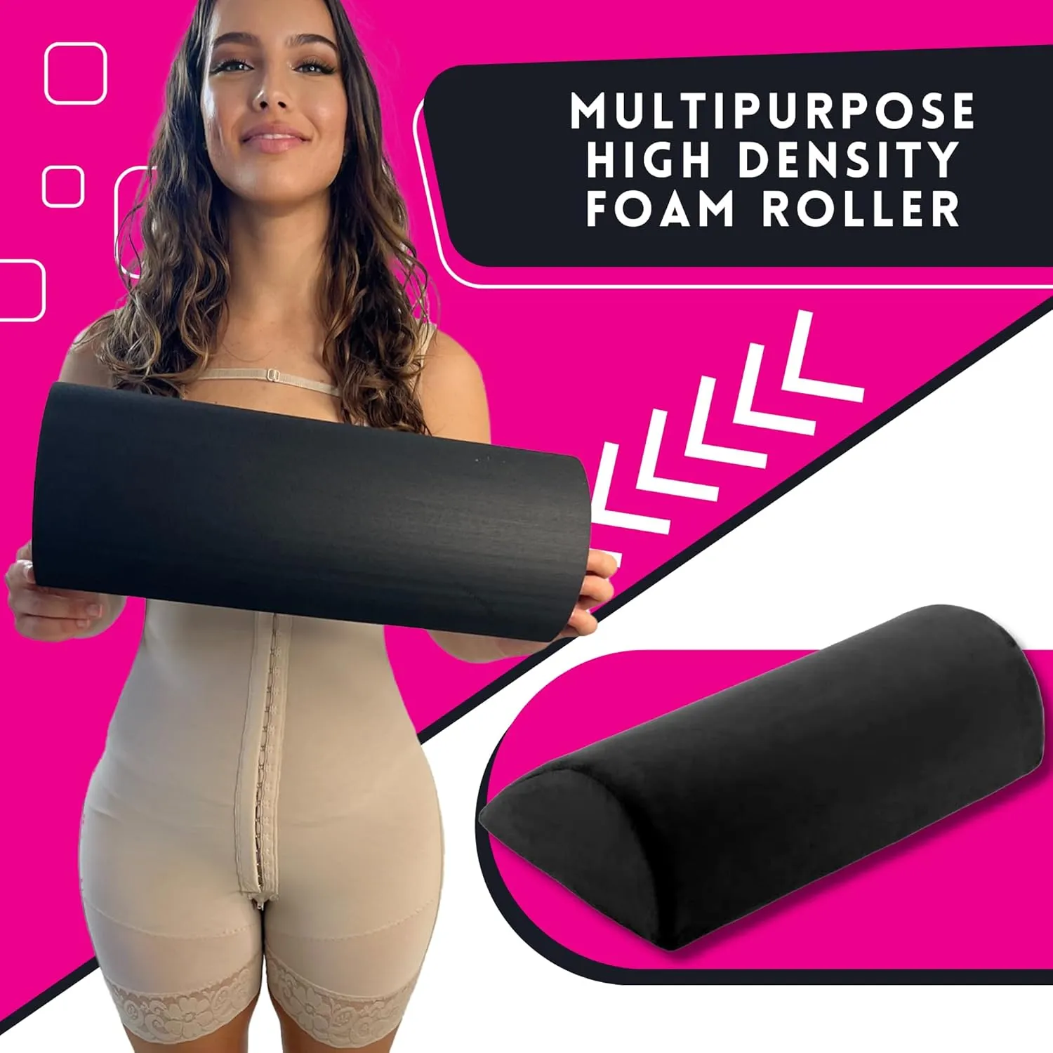 BBL Pillow Toilet Seat Riser BBL Toilet Riser D-Shaped High Density Foam High Density Toilet Seat Pillow Brazilian Butt Lift BBL Toilet Seat Riser BBL Supplies