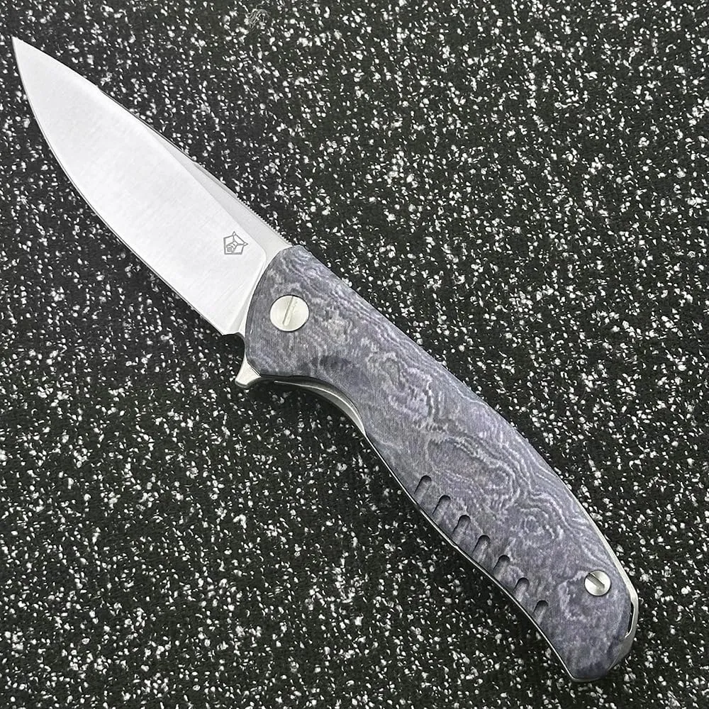 Bear Head F3 G10 Handle Folding Knife Outdoor Camping Wilderness Survival High Hardness Pockets EDC Tool Knife (F3)