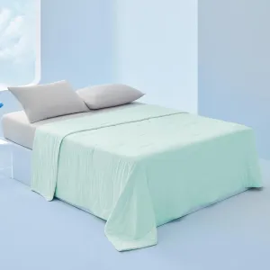 Bedsure Cooling Blankets for Hot Sleepers - Summer Blanket King Size, Cold and Lightweight Gift for Night Sweats, Ice Cooled Breathable Comforter for Bed and Couch, Green, 104x90 Inches