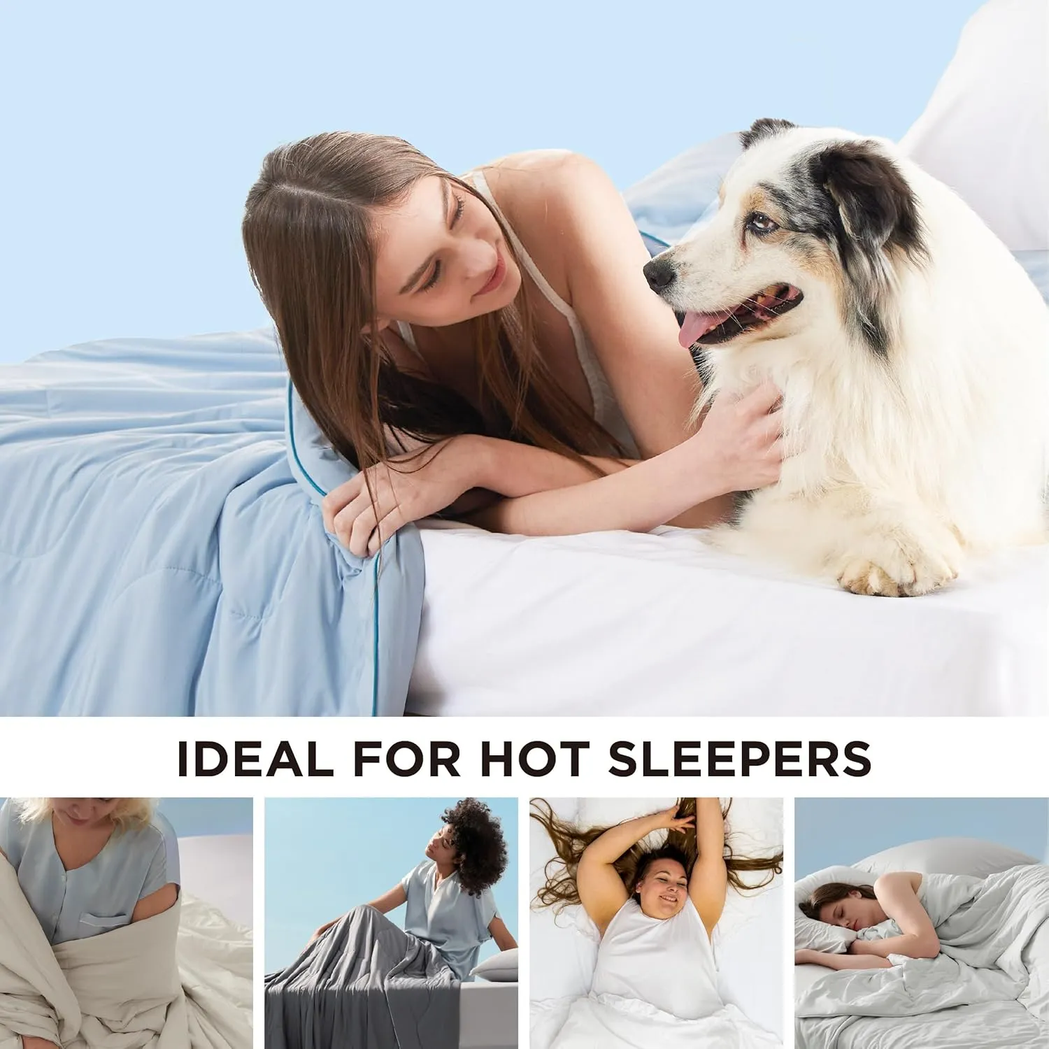 Bedsure Cooling Blankets for Hot Sleepers - Summer Blanket Twin Size, Cold and Lightweight Gift for Night Sweats, Ice Cooled Breathable Comforter for Bed and Couch, Blue, 60x80 Inches