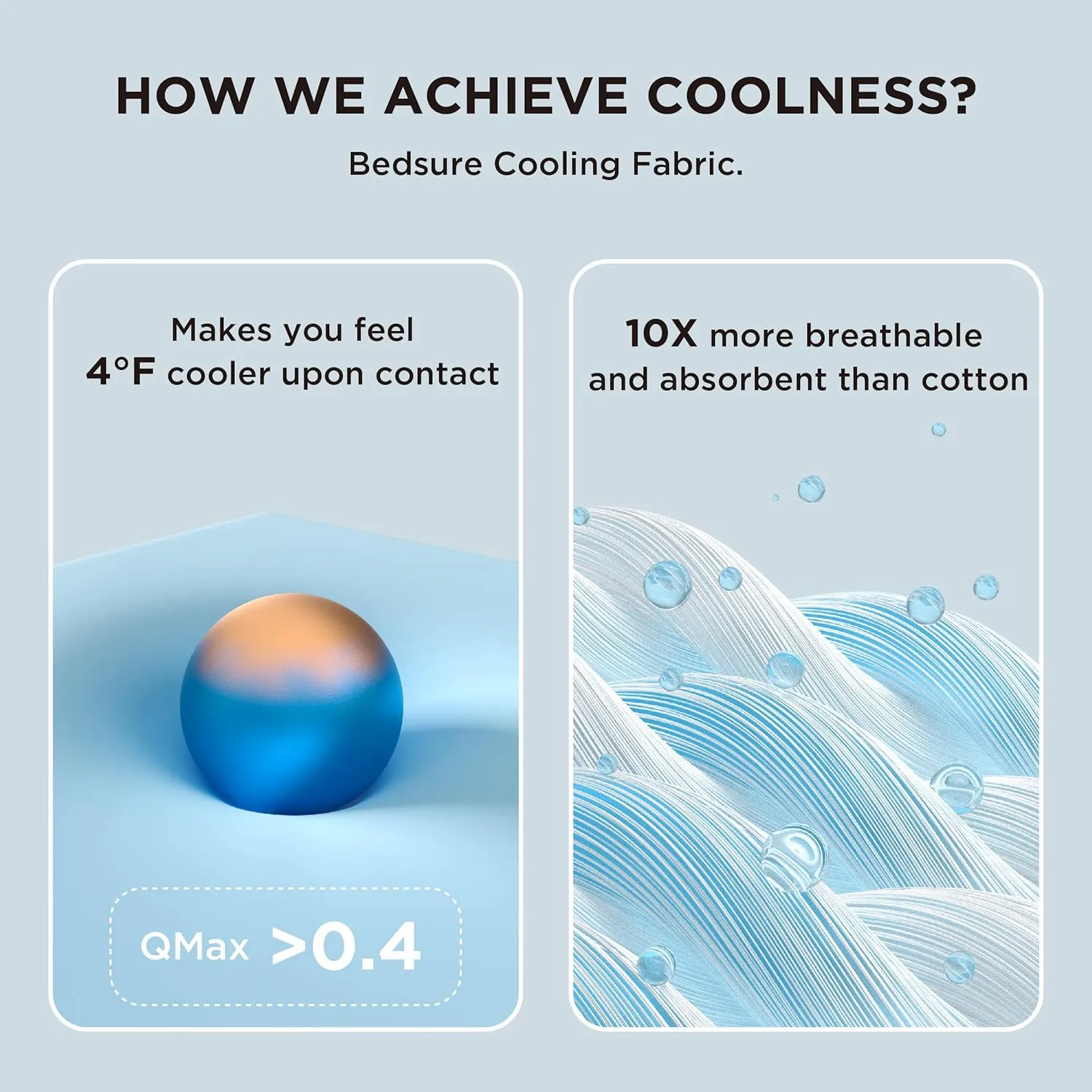 Bedsure Cooling Blankets for Hot Sleepers - Summer Blanket Twin Size, Cold and Lightweight Gift for Night Sweats, Ice Cooled Breathable Comforter for Bed and Couch, Blue, 60x80 Inches