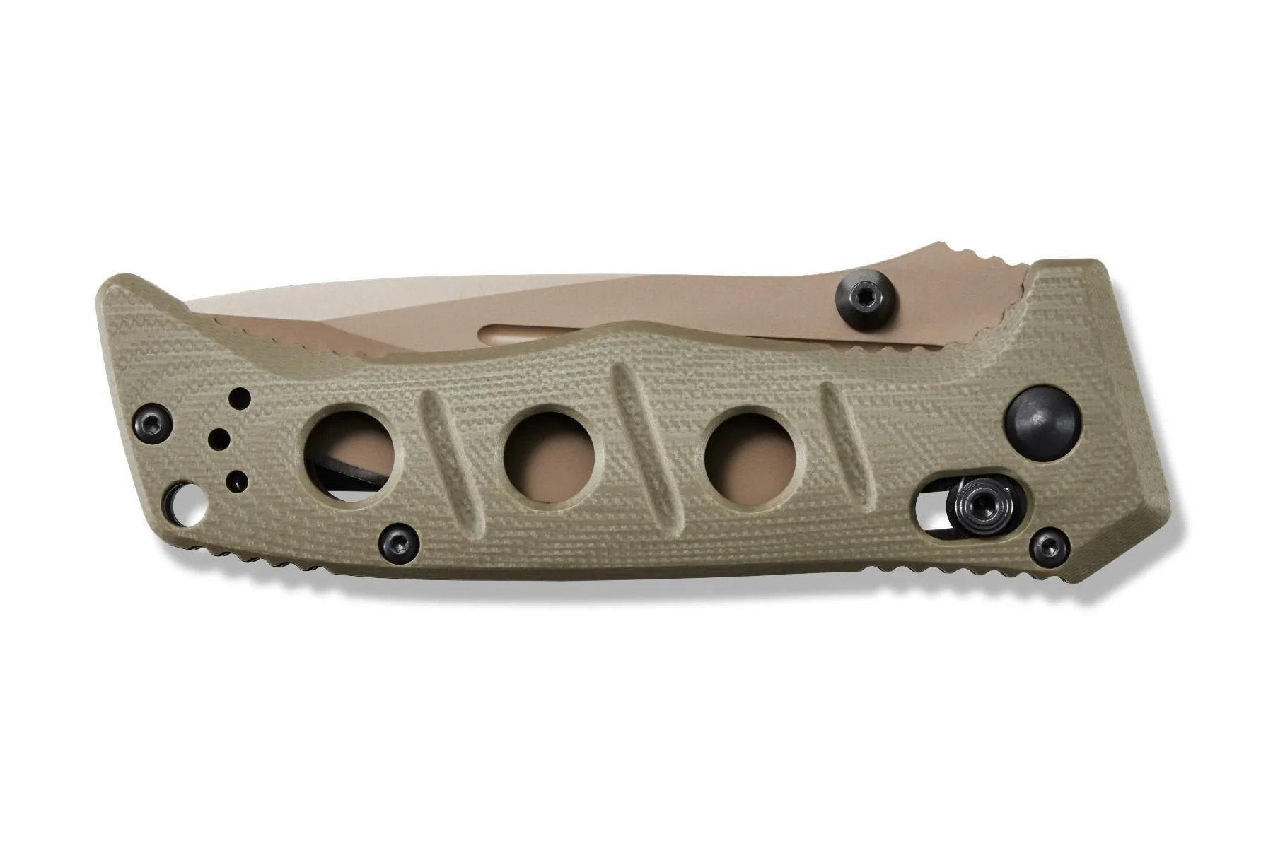 Benchmade 273FE-2 Mini Adamas Flat Earth 3.25" Plain Drop-Point Folding Knife