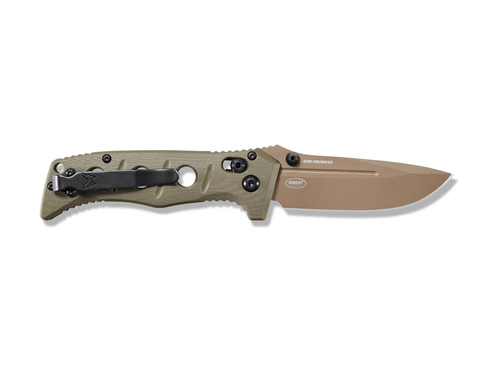 Benchmade 273FE-2 Mini Adamas Flat Earth 3.25" Plain Drop-Point Folding Knife