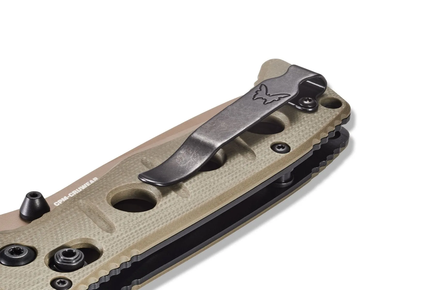 Benchmade 273FE-2 Mini Adamas Flat Earth 3.25" Plain Drop-Point Folding Knife