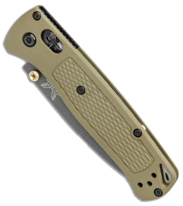 Benchmade 535GRY-1 Bugout 3.24" Gray Cerakote S30V Ranger Green Folding Knife with Benchmade Blue Lube Lubricant for knives 37ml 1.25fl oz (Made in USA)
