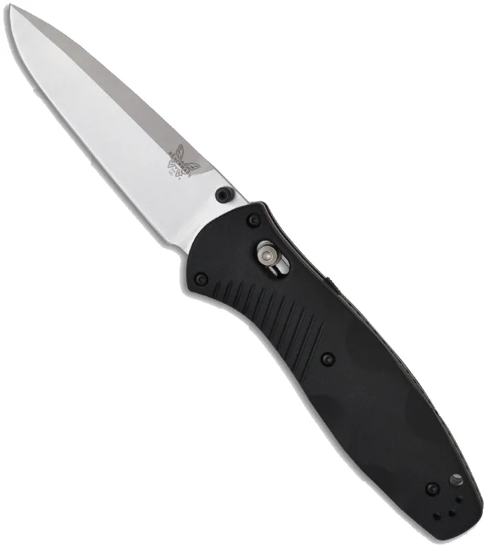 Benchmade 580 Barrage Osborne Plain Edge Drop Point Black Handle 3.6" Folding Knife