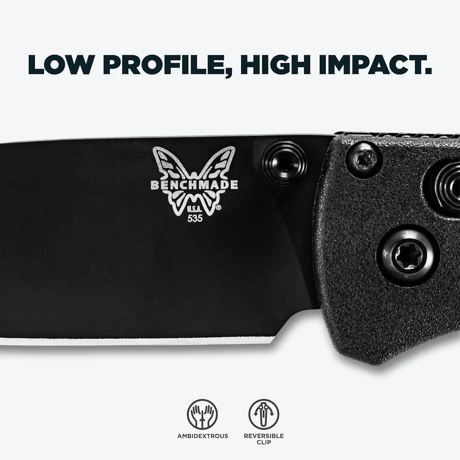 Benchmade - Mini Bugout 533 Folding Knife with Black Carbon Fiber Elite Handle (533BK-2)