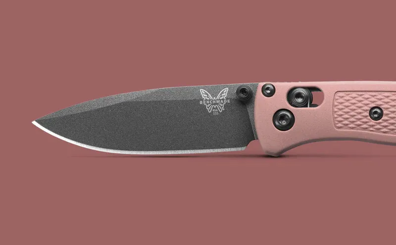 Benchmade Mini Bugout S30V Drop Point 2.82'' Plain Edge Pocket Knife