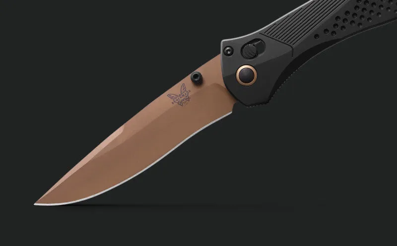 Benchmade Seven Ten Black Aluminum 710 Limited 4" Drop-Point Folding Knife (710FE-2401)