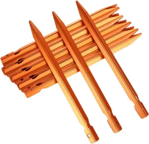 BESPORTBLE Tent Stakes with Durable Aluminum Alloy Heavy Duty Tent Ground Pegs for Camping Outdoor Awnings