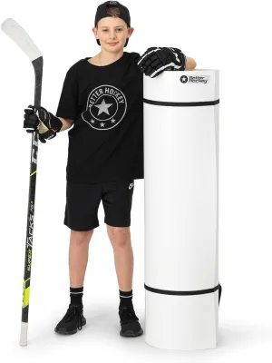 Better Hockey Portable Roll-Up Shooting Pad - Feels Like Real Ice, for Passing Stickhandling and One Timers, Large 4 Foot x 8.5 Foot Size